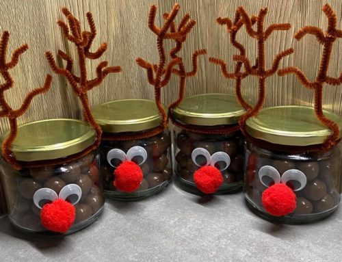 DIY Reindeer Candy Jar